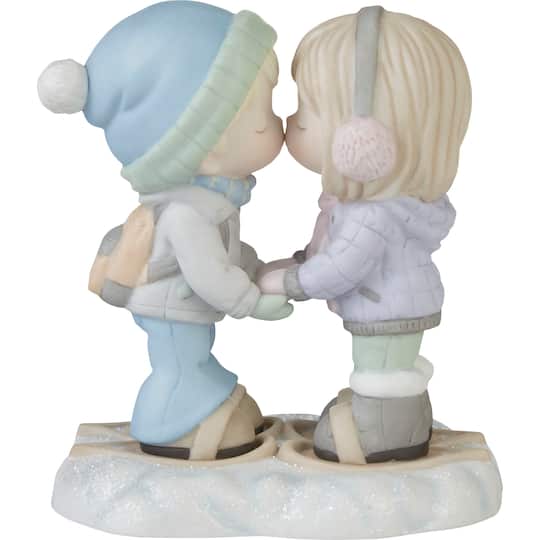 Precious Moments 5.5&#x22; I&#x2019;m Snow In Love With You Bisque Porcelain Figurine